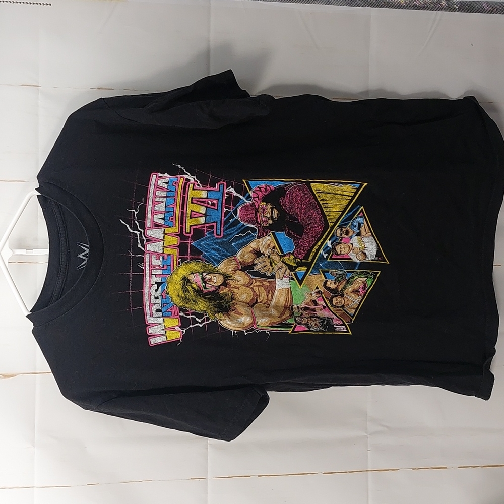 WWE Wrestle Mania black short sleeve shirt size L